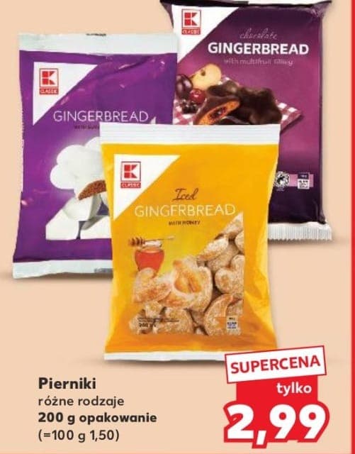 K-Classic Pierniki różne rodzaje 200g